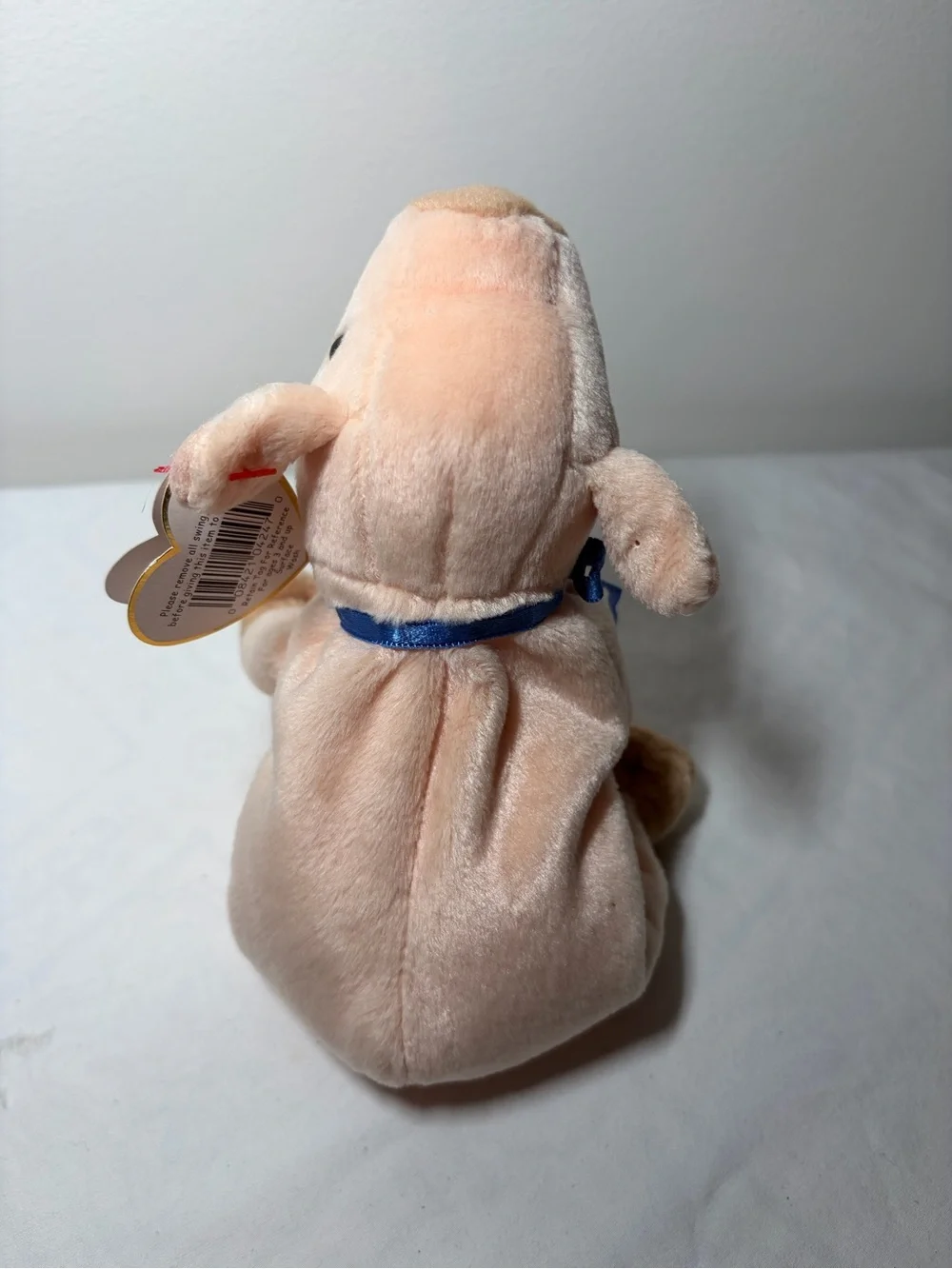 Ty Plush Pig Small Pet Toy in Light Pink with Red Tag